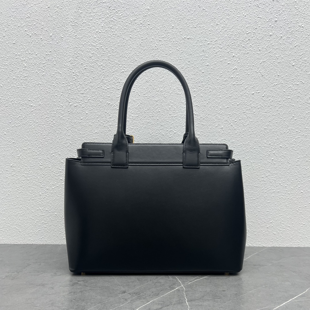 Celine Conti Bag Handbag In Supple Calfskin Black 199873